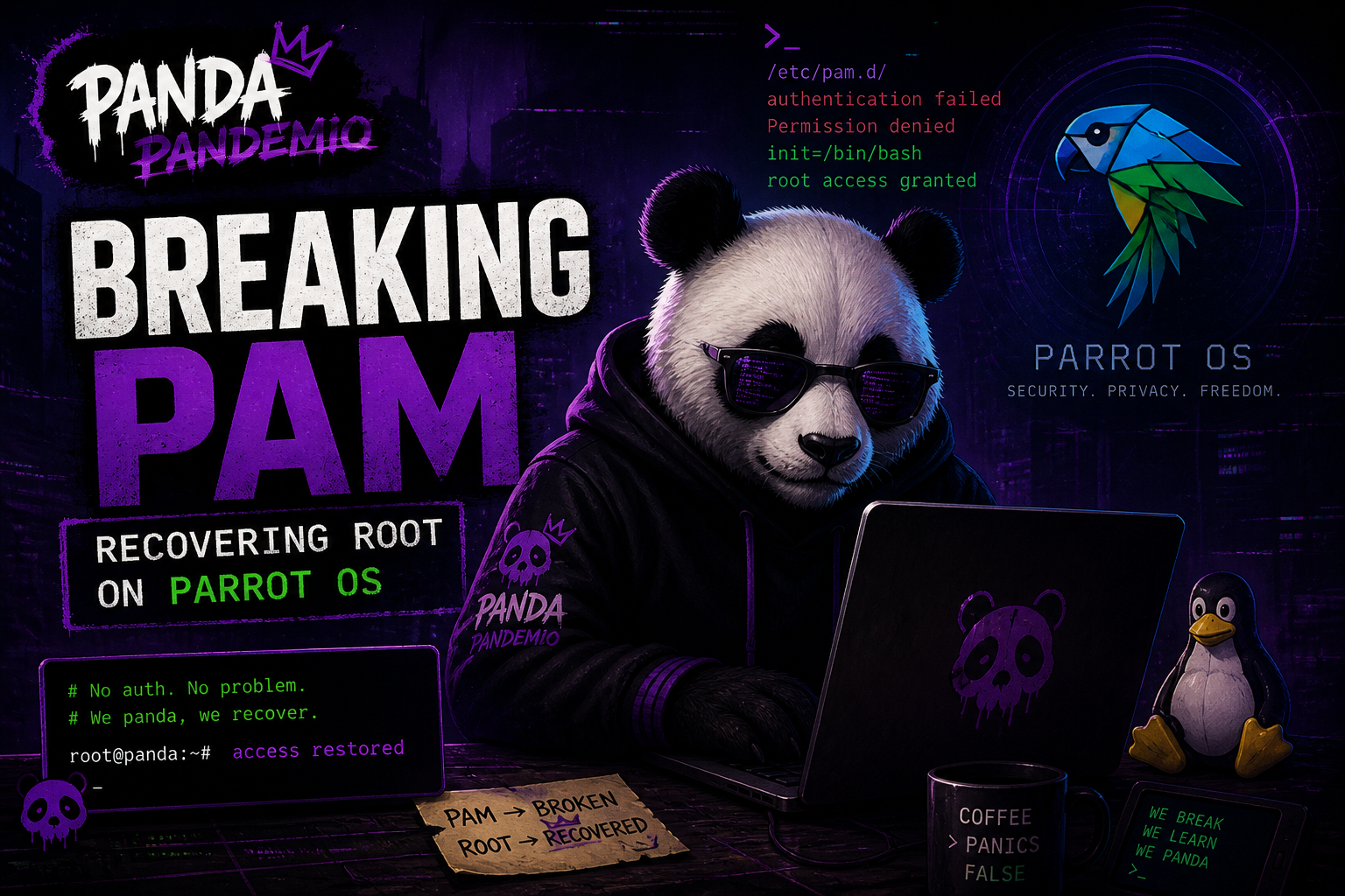 Breaking PAM - Parrot OS